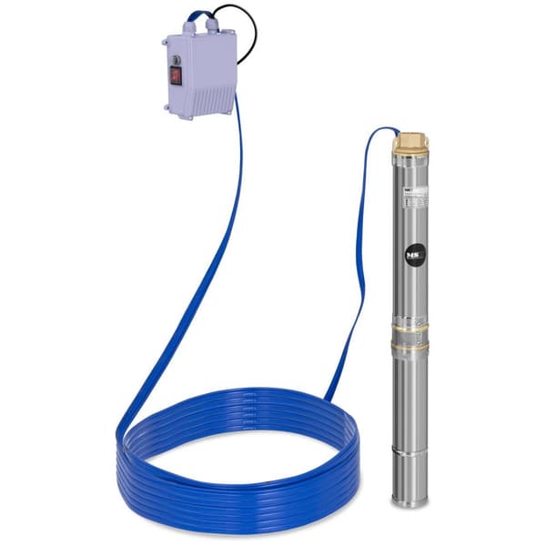MSW Djupvattenpump - 3800 l/h - 250 W - rostfritt stål