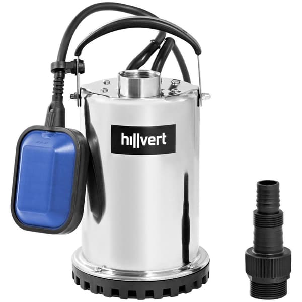 Hillvert Dränkbar pump - 8,5 m³/h - 7 m - 550 W - flottörbrytare