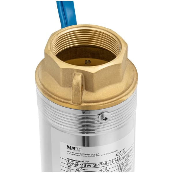 MSW Brunnspump - 10,8 m³/h - 1500 W - rostfritt stål