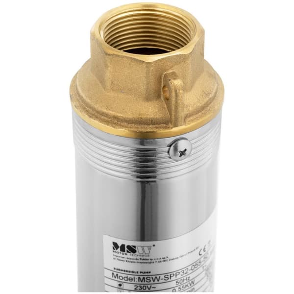 MSW Brunnspump - 3,8 m³/h - 750 W - rostfritt stål