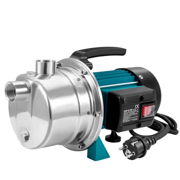800W 4,8bar 3700L/H 40m lyft 7m sughöjd grundbrunnspump, bärbar trädgårdssprinklerpump för bevattning, vattenöverföring, hushåll