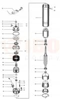 Miniatyrbild 2 av 10: DEEP WELL PUMP EFFICIENT 4"" 2700L/H