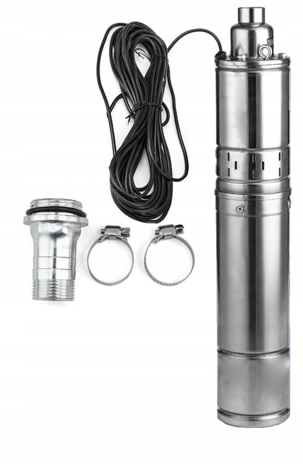 DYB PUMPE MED FLØDESKRUE 1500W 60M