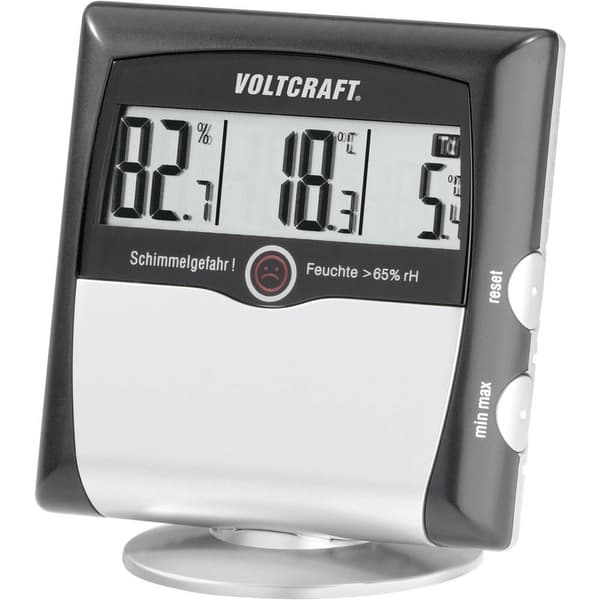 VOLTCRAFT MS-10 Hygrometer 1 % rF 99 % rF Daggpunkt-/mögel-varningsdisplay