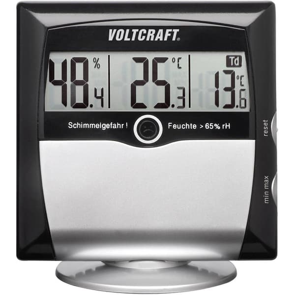 VOLTCRAFT MS-10 Hygrometer 1 % rF 99 % rF Daggpunkt-/mögel-varningsdisplay