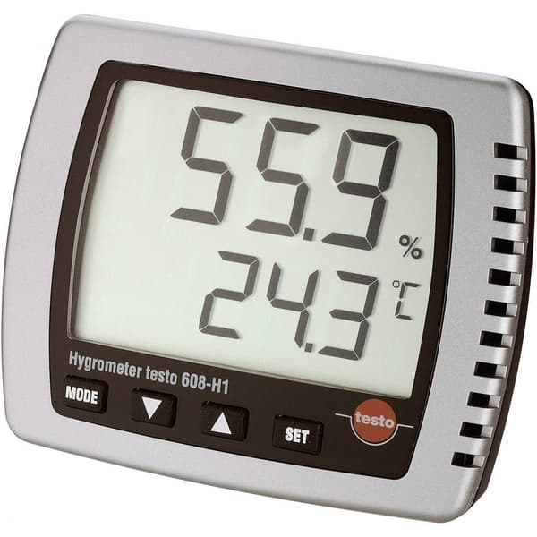 testo 608-H1 Hygrometer 10 % rF 98 % rF Daggpunkt-/mögel-varningsdisplay