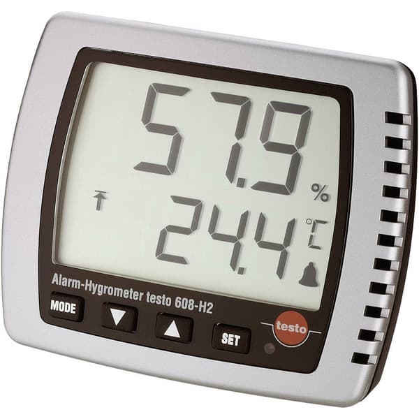 testo 608-H2 Hygrometer 2 % rF 98 % rF Daggpunkt-/mögel-varningsdisplay