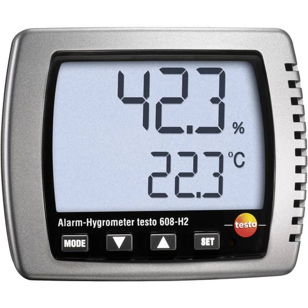 testo 608-H2 Hygrometer 2 % rF 98 % rF Daggpunkt-/mögel-varningsdisplay