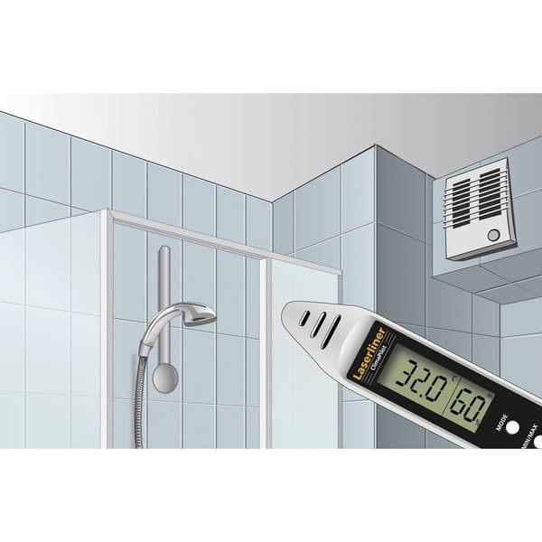 Laserliner ClimaPilot Hygrometer 20 % rF 99 % rF Daggpunkt-/mögel-varningsdisplay