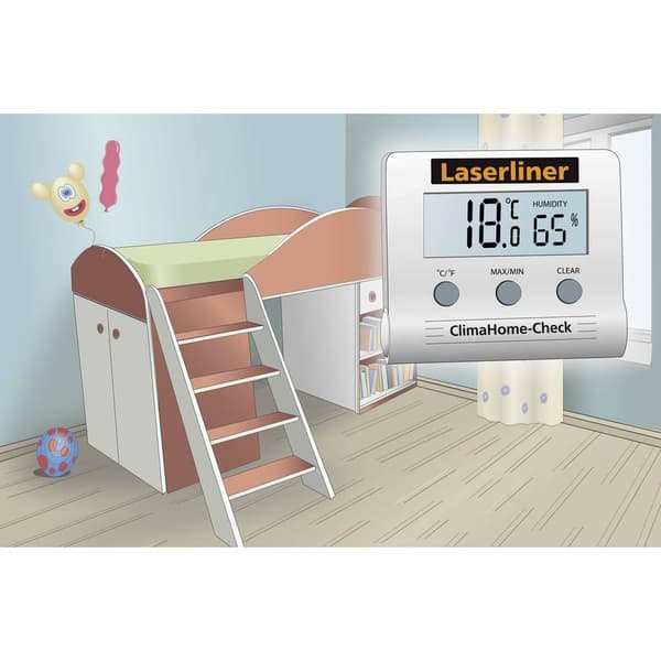 Hygrometer Laserliner ClimaCheck 20 % rF 99 % rF Kalibrerad: (ej certifierad kalibrering)