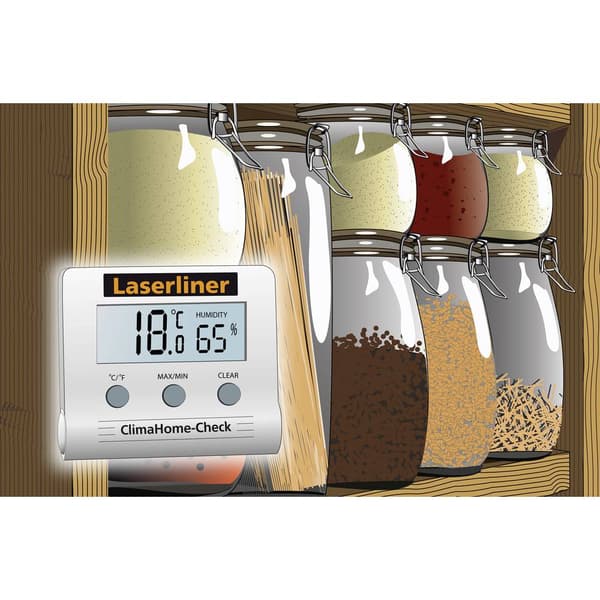 Hygrometer Laserliner ClimaCheck 20 % rF 99 % rF Kalibrerad: (ej certifierad kalibrering)