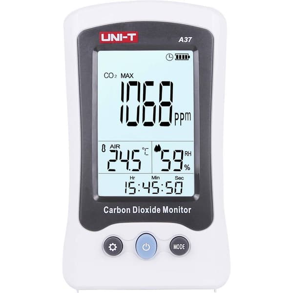 Uni-T A37 Koldioxidmätare med temperaturmätning