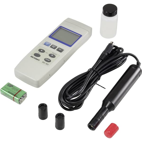 VOLTCRAFT DO-101 Syremätare 0 - 20 mg/L Utbytbar elektrod, med temperaturmätning