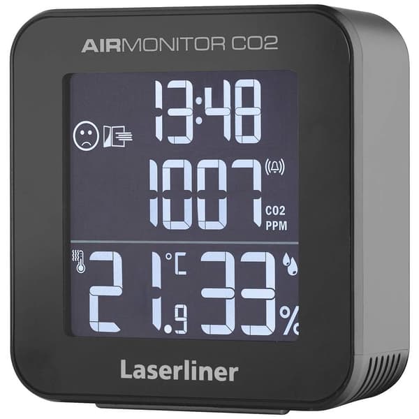 Laserliner AirMonitor CO2 Koldioxidmätare 400 - 9999 ppm Svart