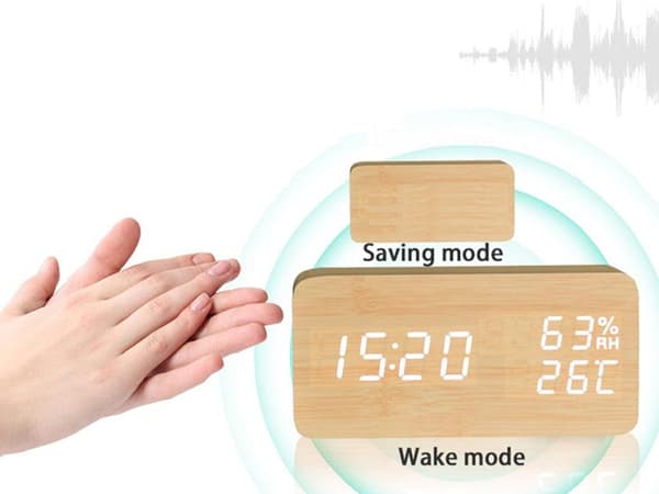 Digital Klocka med LED & Termometer - Väckarklocka