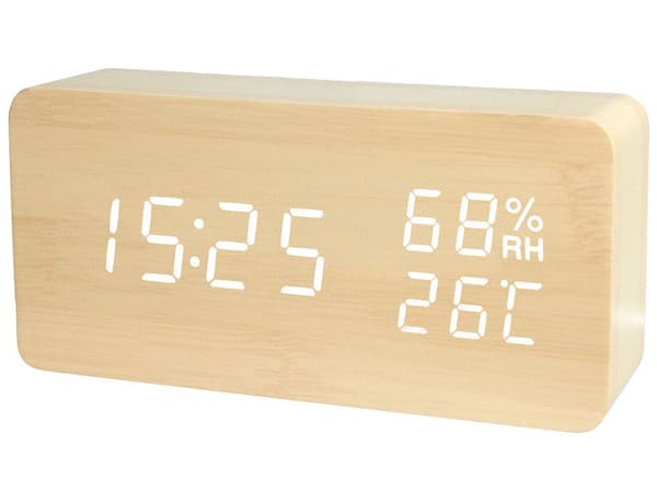 Digital Klocka med LED & Termometer - Väckarklocka