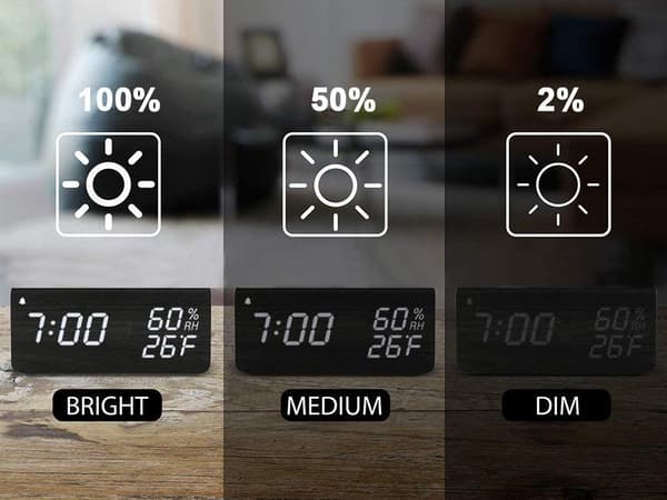 Digital Klocka med LED & Termometer - Väckarklocka