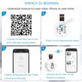 Miniatyrbillede 8 af 8: Lollanda Bluetooth termometer og hygrometer med datalagring / trådløst termometer og hygrometer, pakke med 1/2/3