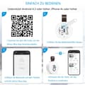 Miniatyrbillede 8 af 8: Lollanda Bluetooth termometer og hygrometer med datalagring / trådløst termometer og hygrometer, pakke med 1/2/3