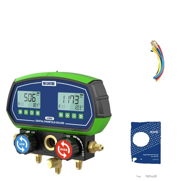 HVAC Monimittari, älykäs digitaalinäyttö, vuototesti