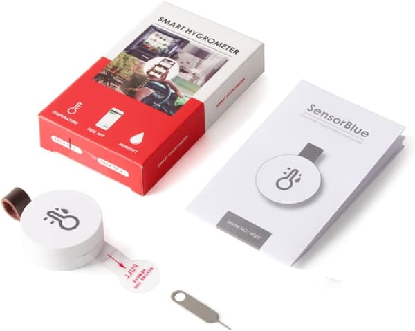 Smart Bluetooth 5.0 mini elektronisk termometer och hygrometer med datalagring app-termometer lämplig för apoteksbarnrum