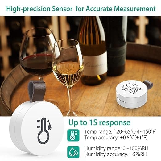 OBOSOE 1/2/3-pack Bluetooth Termometer & Hygrometer med App – Trådlös Temperatur- och Fuktmätare med Datalagring