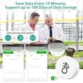 Miniatyrbild 4 av 7: OBOSOE 1/2/3-pack Bluetooth Termometer & Hygrometer med App – Trådlös Temperatur- och Fuktmätare med Datalagring