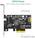 Pikkukuva 4 / 8: Maiwo KC008 PCI Express x4 -kortti–1x ulkoinen USB Type C, 20 Gb/s, USB 3.2 Gen 2 x2, PCIe 3.0 x4