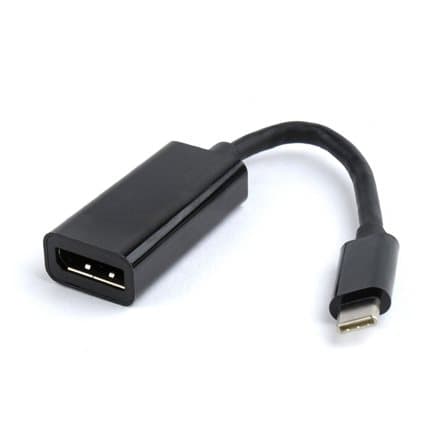 I/O ADAPTER USB-C TO DISPLAYP/A-CM-DPF-01 GEMBIRD Svart