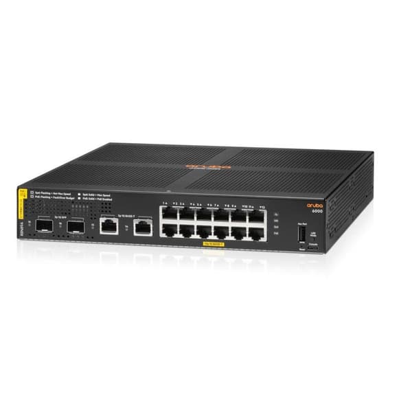 Aruba 6000 12G CL4 2SFP 139W Switch 12x10/100/1000(PoE+)  2xGigabit SFP 2x1000Base-T