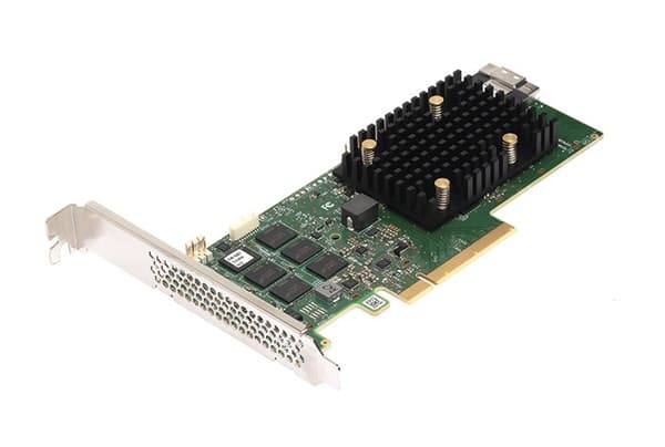 Broadcom HBA 9500-8i interface cards/adapter Internal SAS, SATA Grønn, Grå