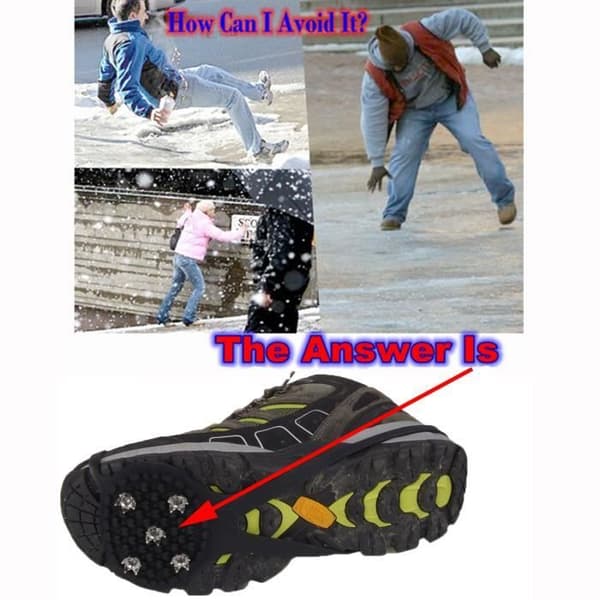 Anti-slip stegjärn - Elisona - 1 par - One Size - För skor 37 till 43 - Vintersport