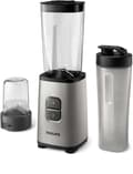 Miniatyrbillede 2 af 11: Philips Mini Blender | HR2604/80 Daily Collection | Tabletop | 350 W | Jar material Plastic/Glass | Jar capacity 0.6+0.6 L | Ice crushing | Pearl meta