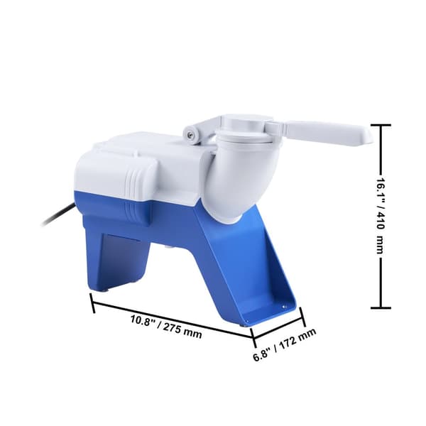 Elektrisk Isknuser, Høj Knusningskapacitet 176 lbs Pr. Time, Effektiv 220W Strøm,176 lbs pr. time 220W