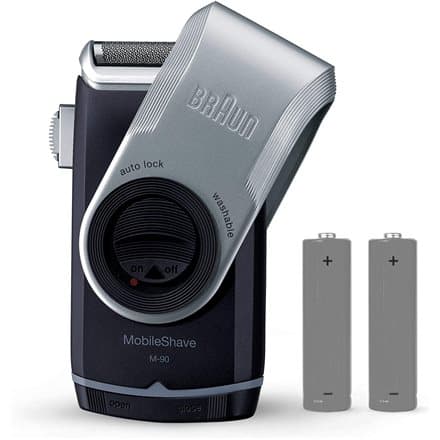 Braun Herrenrasierer MobileShave M-90 Foil shaver Trimmer Blue, Silver