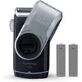 Miniatyrbild 3 av 4: Braun Herrenrasierer MobileShave M-90 Foil shaver Trimmer Blue, Silver