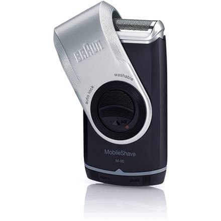 Braun Herrenrasierer MobileShave M-90 Foil shaver Trimmer Blue, Silver