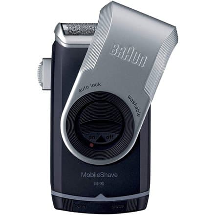 Braun Herrenrasierer MobileShave M-90 Foil shaver Trimmer Blue, Silver