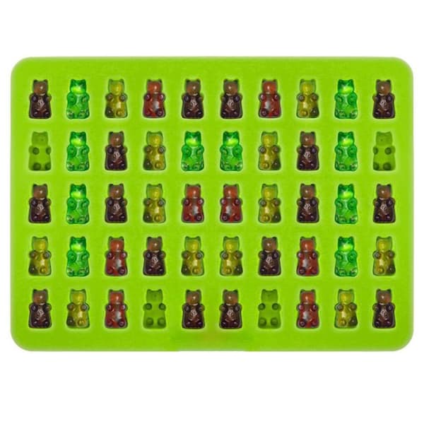 2-Pak - Silikonform Gummibjørner / Isform - 100 bjørner