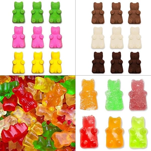 2-Pak - Silikonform Gummibjørner / Isform - 100 bjørner