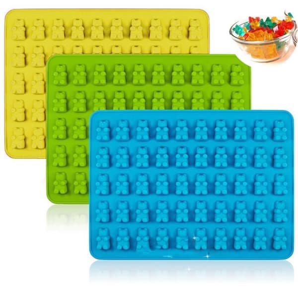 2-Pak - Silikonform Gummibjørner / Isform - 100 bjørner