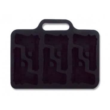 Iskubsform - Röd - Silikon - 183 x 140 x 13 mm - Isform - 6 Pistoler