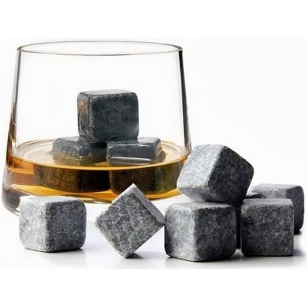 Whiskystenar - Naturliga - 9 delar - Uppfriskande isbitar - Späd ej ut - Grå
