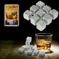 Miniatyrbild 4 av 4: Set med 9 återanvändbara granitwhiskystenar Täljstensiskuber Dryckskylare