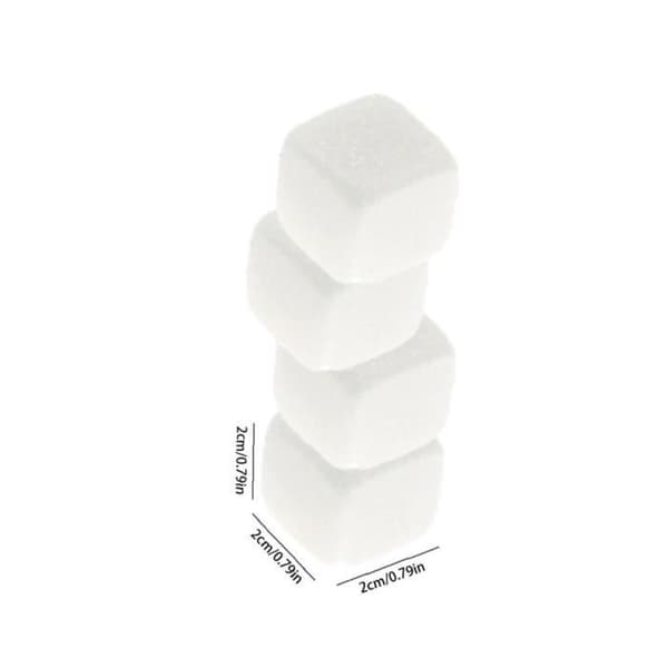 YepYes Ice Cube Stones Whisky Rocks Återanvändbara dryckskylare Stenar för kylning Vinöl Drycker 9ST Vit