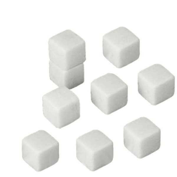 YepYes Ice Cube Stones Whisky Rocks Återanvändbara dryckskylare Stenar för kylning Vinöl Drycker 9ST Vit