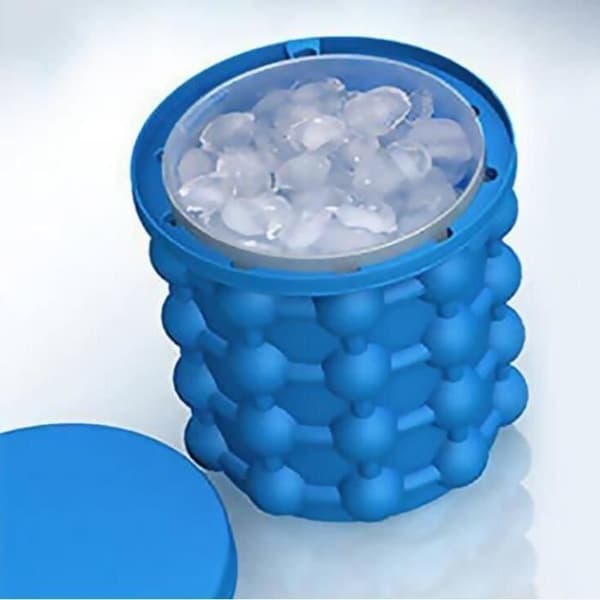 Ice Cube-bricka Ice Cube Maker Silikonformar Ice Hink Ice Cube Maker 2 i 1 Ice Cube Silikonformar Ice Hink Ice Cub Aa21116