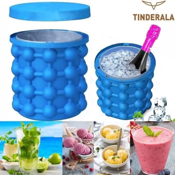 Ice Cube Maker Genie Silikon Ice Cube Fack Ny Desigh Ice Hink Formar@H4