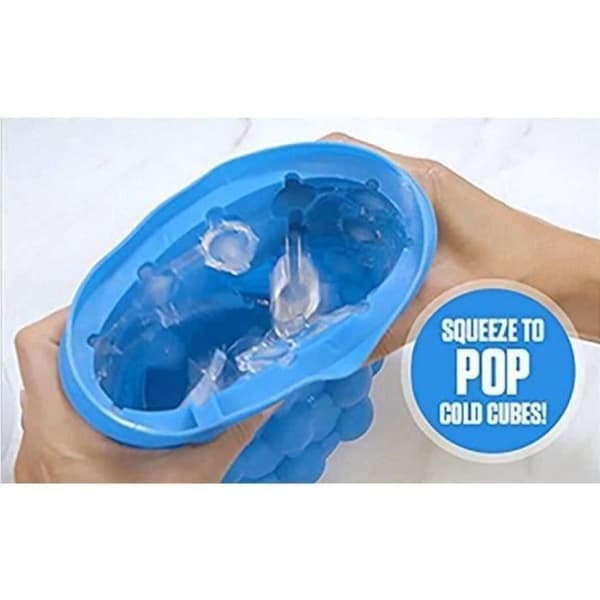 Ice Cube Maker, Silikon Ice Cube bricka Magic Ice Cube Ice Formar Silikon ishink med lock för cocktail