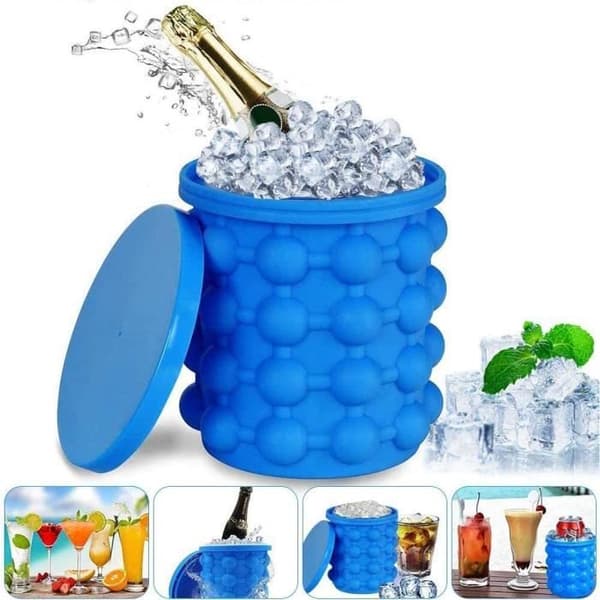 HUHUDAY ISBOX Bac agrave Glaccedilons Ice Cube Magic Ice Cube Maker Silikon Ice Cube Hink Ice Cube Form med lock171
